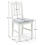 Wooden Dining Chairs in Set Of 2 - Coxmoor