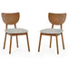 Wooden Dining Chairs in Set Of 2 - Lowry