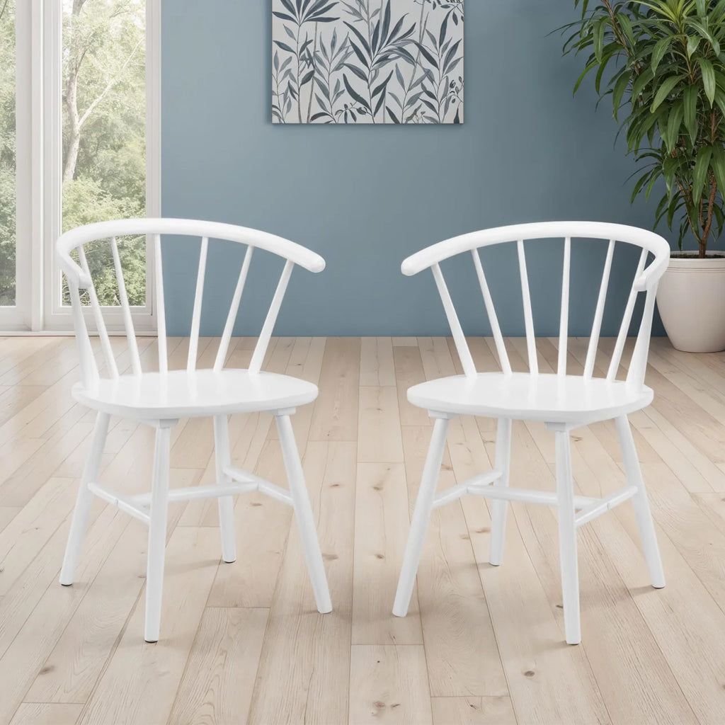 Wooden Dining Chairs in Set Of 2 - Modena