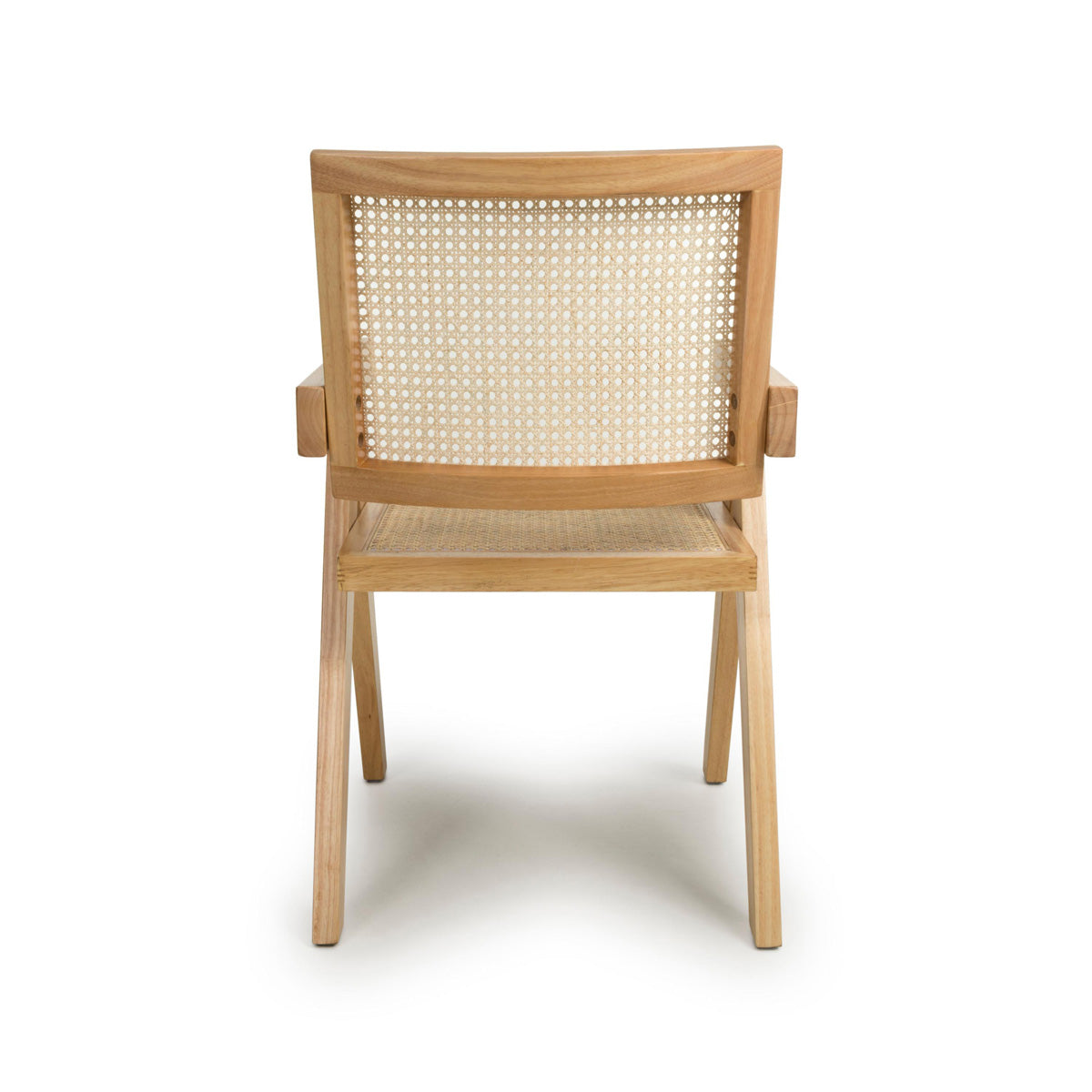 Wooden Dining Chairs in Set Of 2 Rattan Effect - Dublin