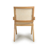 Wooden Dining Chairs in Set Of 2 Rattan Effect - Dublin