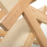 Wooden Dining Chairs in Set Of 2 Rattan Effect - Dublin