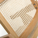 Wooden Dining Chairs in Set Of 2 Rattan Effect - Dublin
