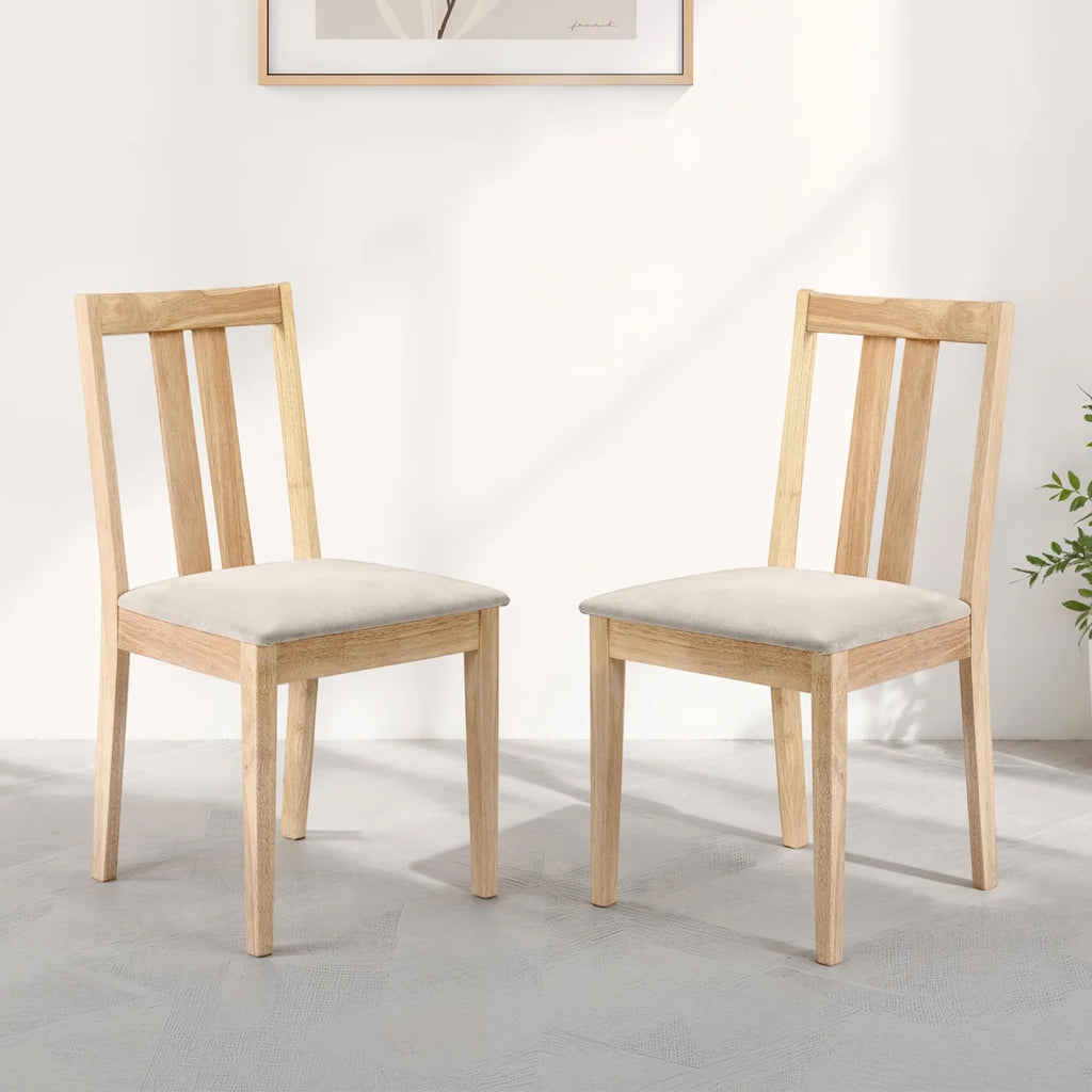 Wooden Dining Chairs in Set Of 2 - Rufford