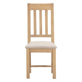 Wooden Dining Chairs Straight Back in Set Of 2 - Windsor