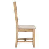 Wooden Dining Chairs Straight Back in Set Of 2 - Windsor