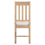 Wooden Dining Chairs Straight Back in Set Of 2 - Windsor