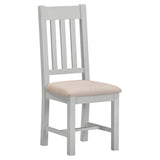 Wooden Dining Chairs Straight Back in Set Of 2 - Windsor