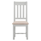 Wooden Dining Chairs Straight Back in Set Of 2 - Windsor