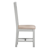 Wooden Dining Chairs Straight Back in Set Of 2 - Windsor