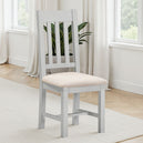 Wooden Dining Chairs Straight Back in Set Of 2 - Windsor