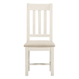 Wooden Dining Chairs Straight Back in Set Of 2 - Windsor