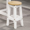 Wooden Dining Stool 30cm Round in Set Of 2 - Corona
