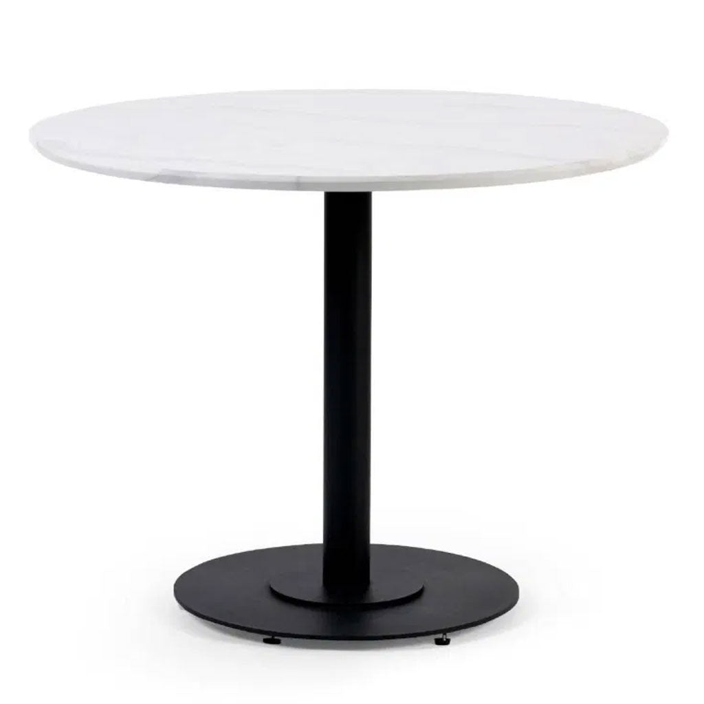 Wooden Dining Table 100cm Wide for 4 People Round - Luca