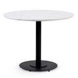 Wooden Dining Table 100cm Wide for 4 People Round - Luca