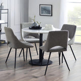 Wooden Dining Table 100cm Wide for 4 People Round - Luca