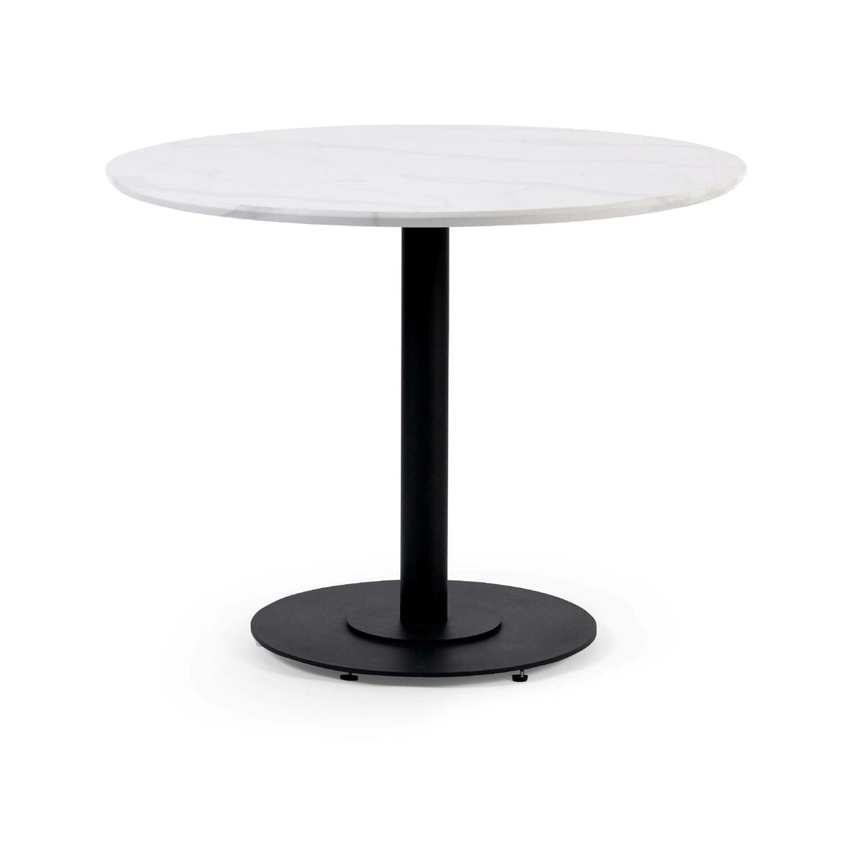 Wooden Dining Table 100cm Wide for 4 People Round - Luca