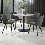 Wooden Dining Table 100cm Wide for 4 People Round - Luca