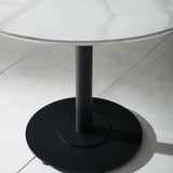 Wooden Dining Table 100cm Wide for 4 People Round - Luca