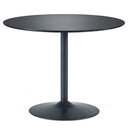 Wooden Dining Table 100cm Wide for 4 People Round - Nero