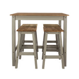 Wooden Dining Table 100cm Wide With 4 Dining Stools - Corona
