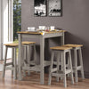 Wooden Dining Table 100cm Wide With 4 Dining Stools - Corona