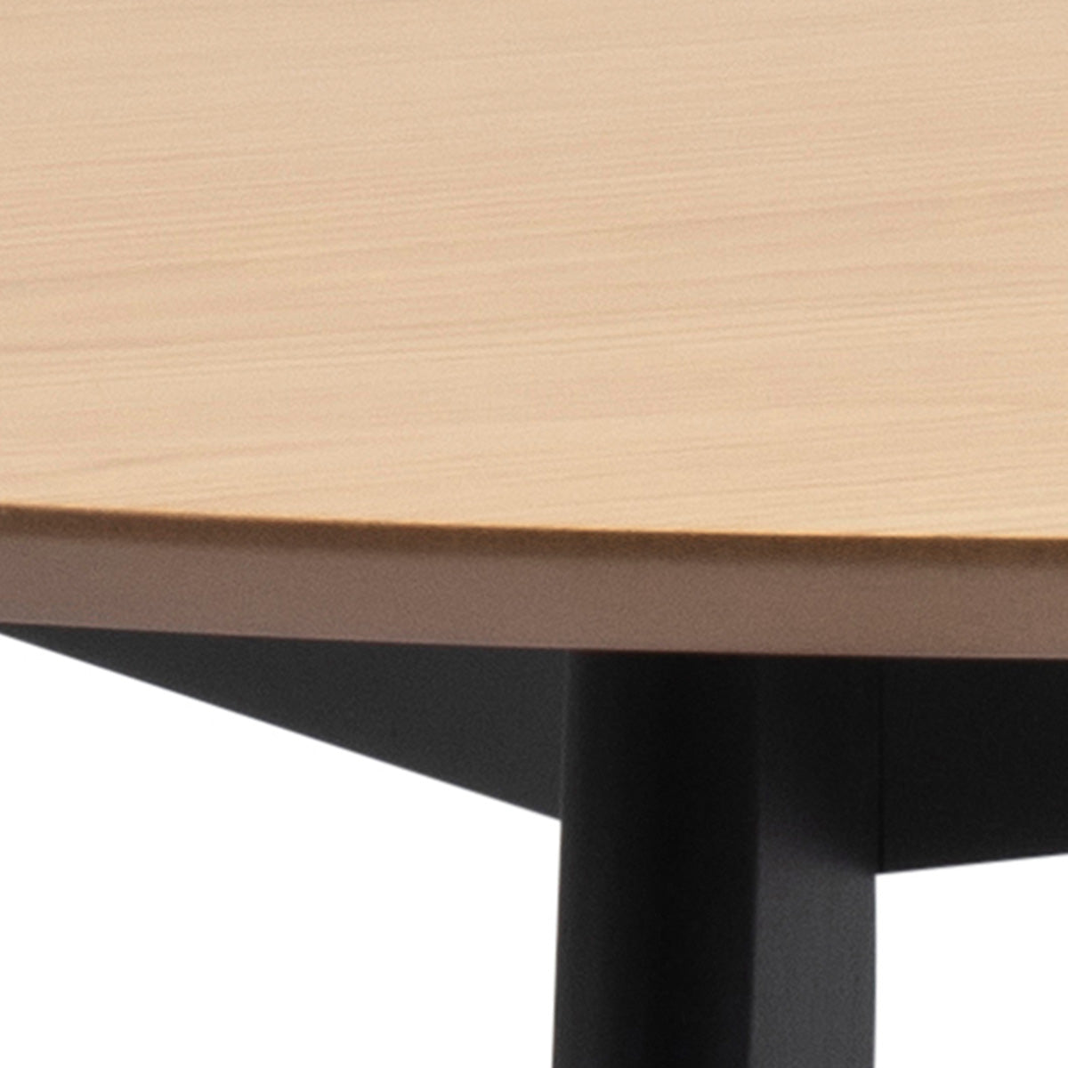 Wooden Dining Table 105cm Wide for 4 People Round - Roxby