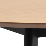 Wooden Dining Table 105cm Wide for 4 People Round - Roxby