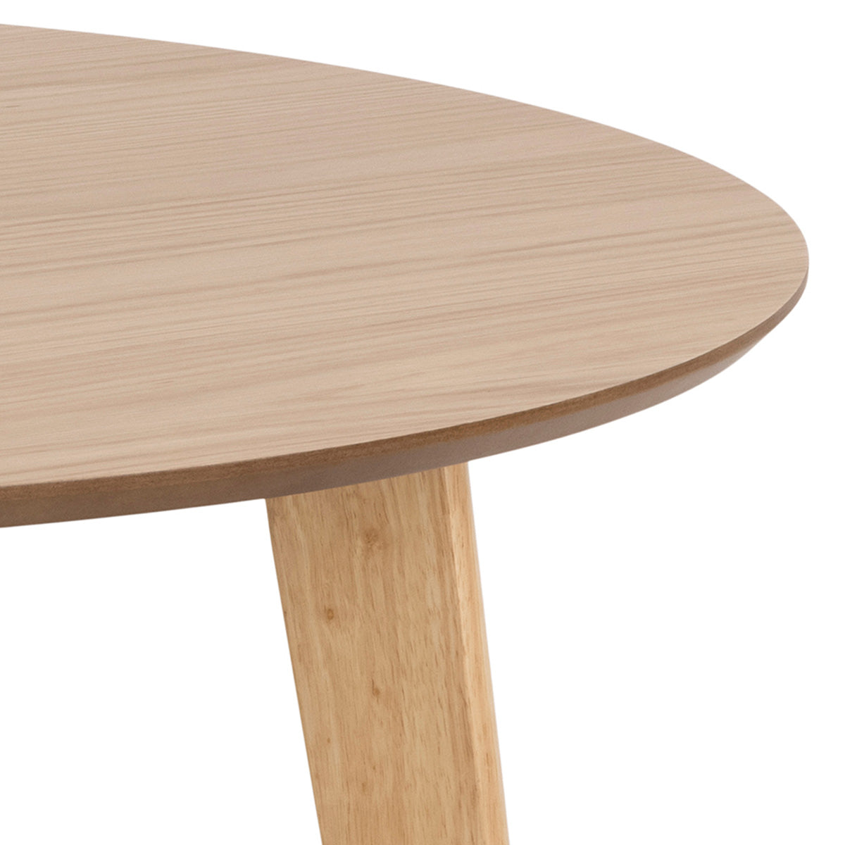 Wooden Dining Table 105cm Wide for 4 People Round - Roxby