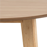 Wooden Dining Table 105cm Wide for 4 People Round - Roxby
