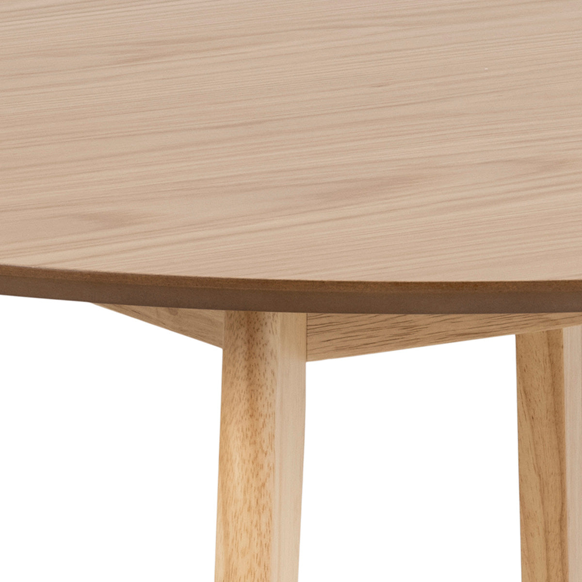 Wooden Dining Table 105cm Wide for 4 People Round - Roxby