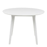 Wooden Dining Table 105cm Wide for 4 People Round - Roxby