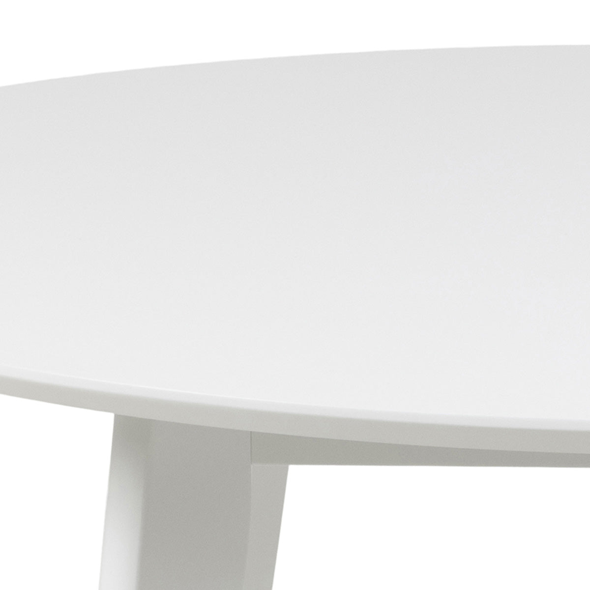 Wooden Dining Table 105cm Wide for 4 People Round - Roxby