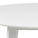 Wooden Dining Table 105cm Wide for 4 People Round - Roxby