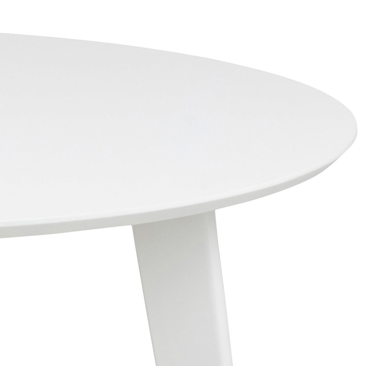 Wooden Dining Table 105cm Wide for 4 People Round - Roxby