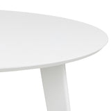 Wooden Dining Table 105cm Wide for 4 People Round - Roxby