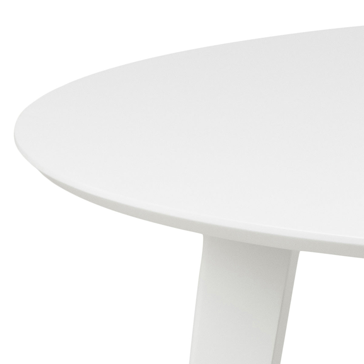 Wooden Dining Table 105cm Wide for 4 People Round - Roxby