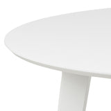 Wooden Dining Table 105cm Wide for 4 People Round - Roxby