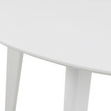 Wooden Dining Table 105cm Wide for 4 People Round - Roxby