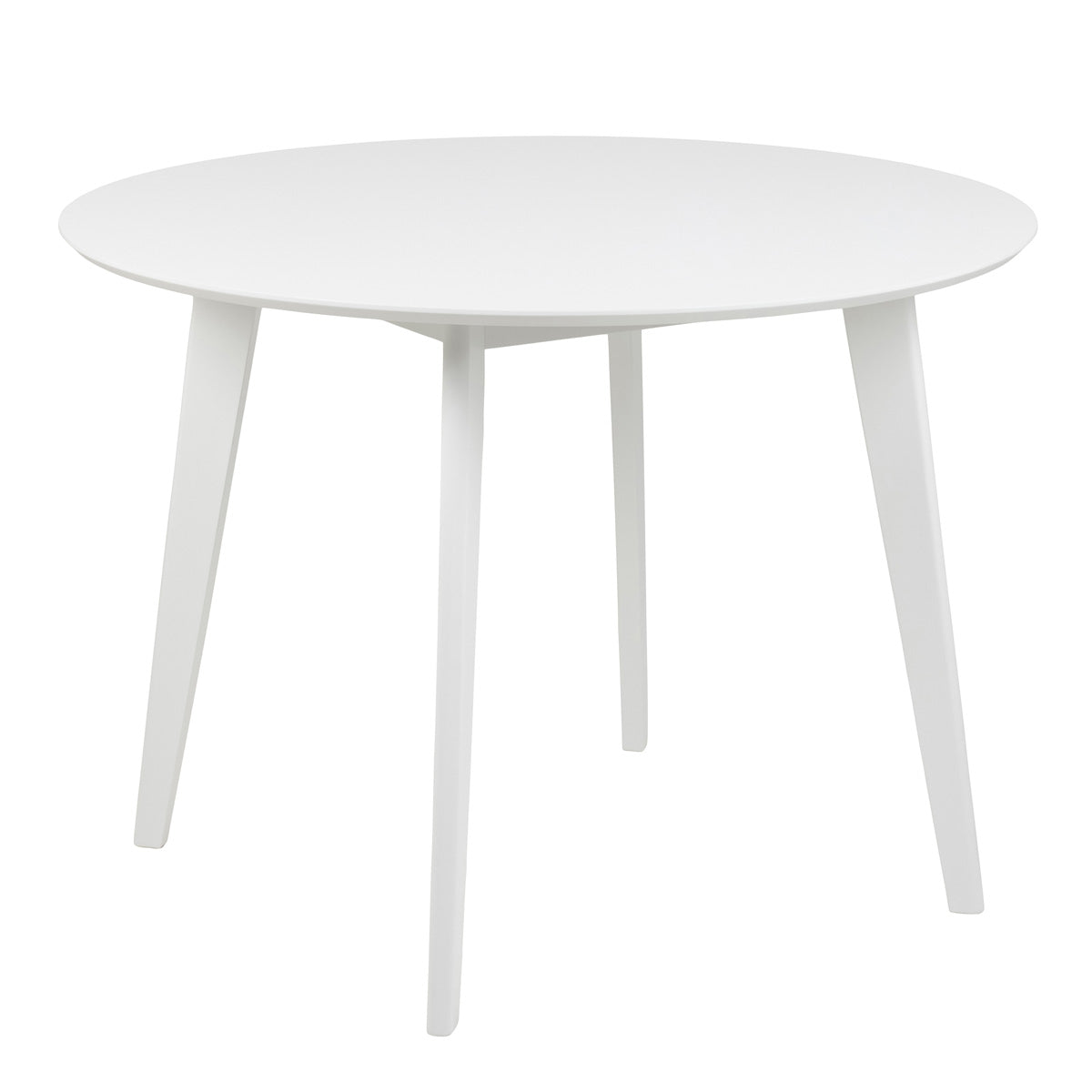 Wooden Dining Table 105cm Wide for 4 People Round - Roxby