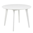 Wooden Dining Table 105cm Wide for 4 People Round - Roxby