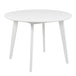 Wooden Dining Table 105cm Wide for 4 People Round - Roxby