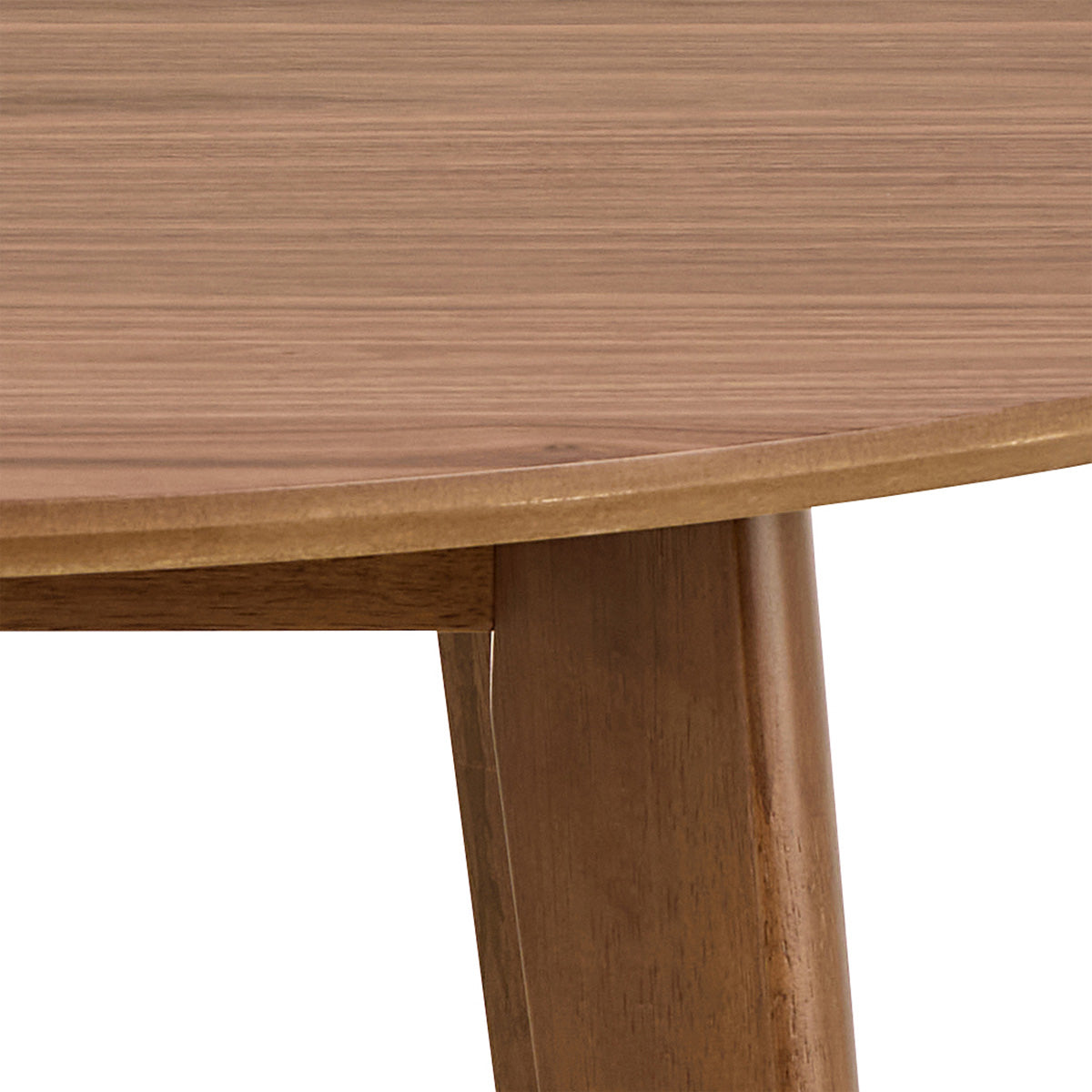 Wooden Dining Table 105cm Wide for 4 People Round - Roxby