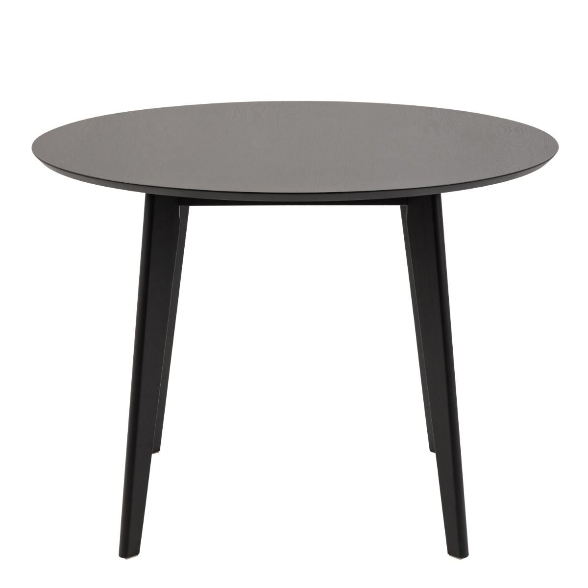 Wooden Dining Table 105cm Wide Round With 4 Roxby Dining Chairs - Roxby