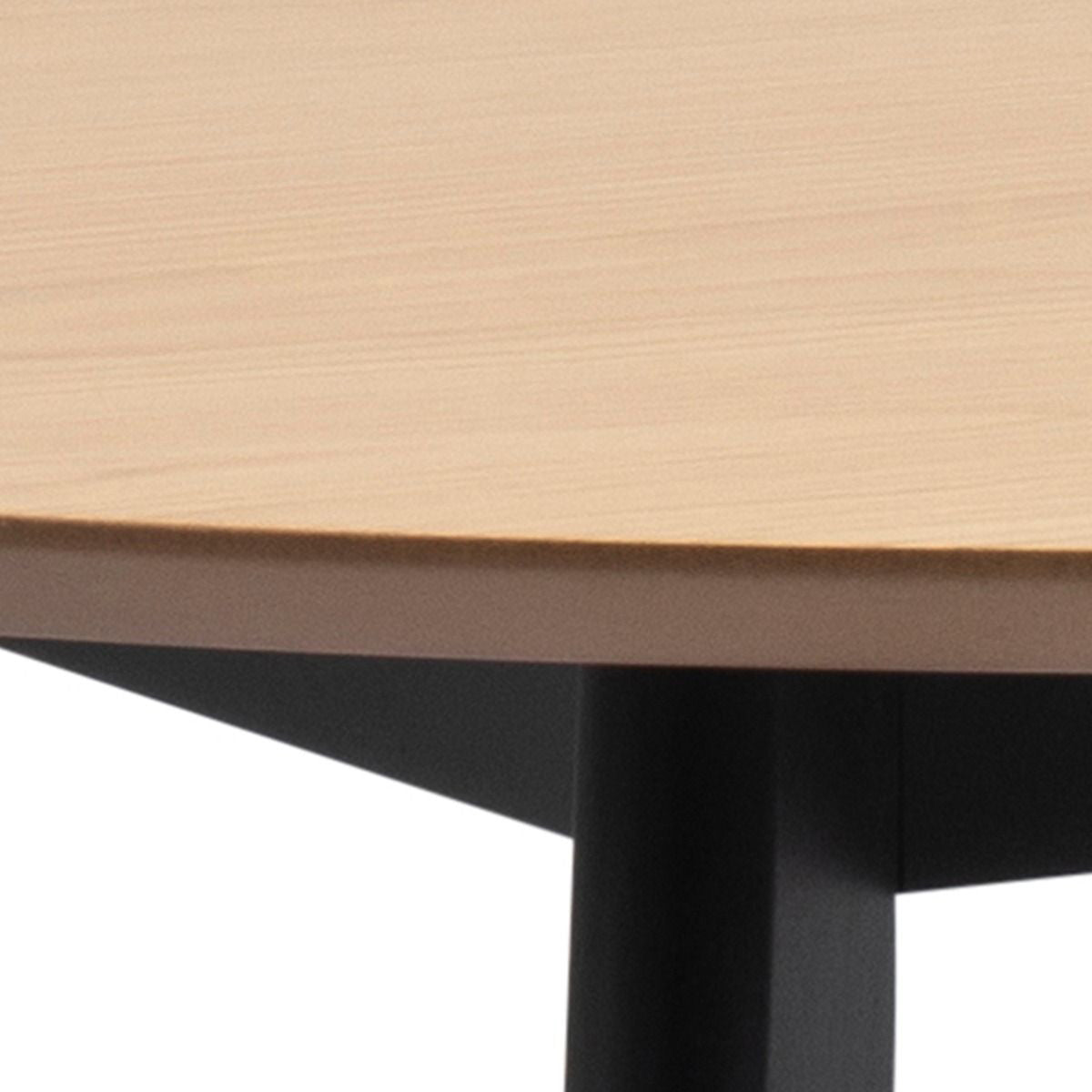Wooden Dining Table 105cm Wide Round With 4 Roxby Dining Chairs - Roxby