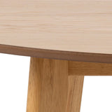 Wooden Dining Table 105cm Wide Round With 4 Roxby Dining Chairs - Roxby