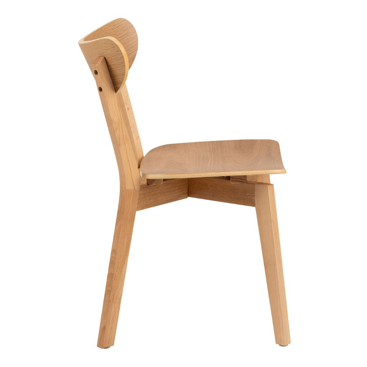 Wooden Dining Table 105cm Wide Round With 4 Roxby Dining Chairs - Roxby