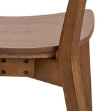 Wooden Dining Table 105cm Wide Round With 4 Roxby Dining Chairs - Roxby