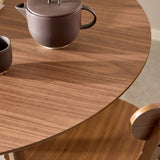Wooden Dining Table 105cm Wide Round With 4 Roxby Dining Chairs - Roxby