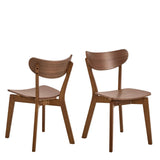 Wooden Dining Table 105cm Wide Round With 4 Roxby Dining Chairs - Roxby